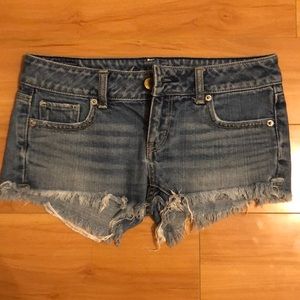 American Eagle Shortie Cutoff Denim Shorts